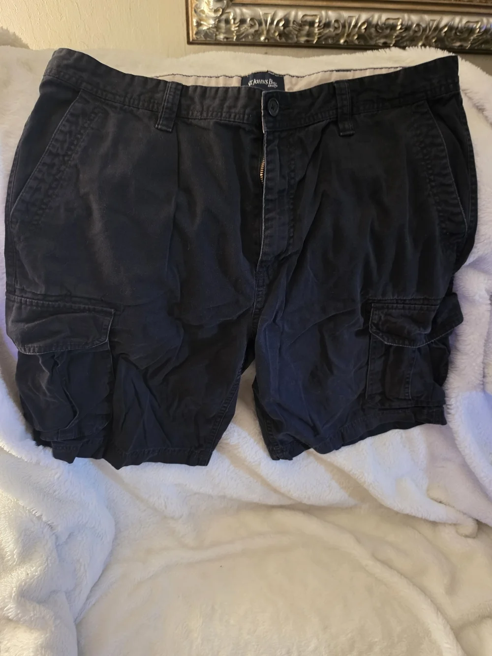 St. John's Bay Black Cargo Shorts